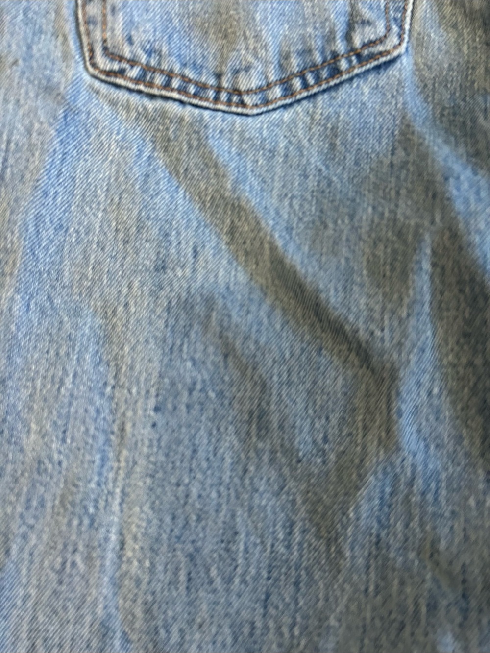 Levis 501 Jeans Mens 32x34 Blue Light Wash Original Fit Straight Leg Denim Pants - Picture 9 of 10